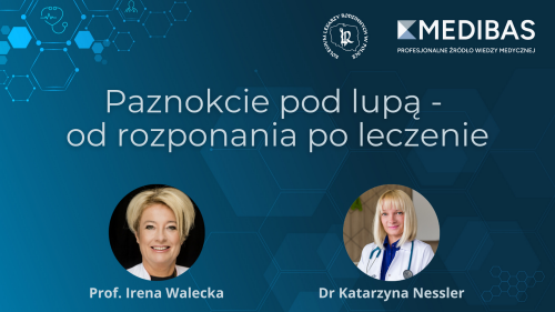 Webinar_Paznokcie Plansza tytułowa Prof.Iwona Walecka